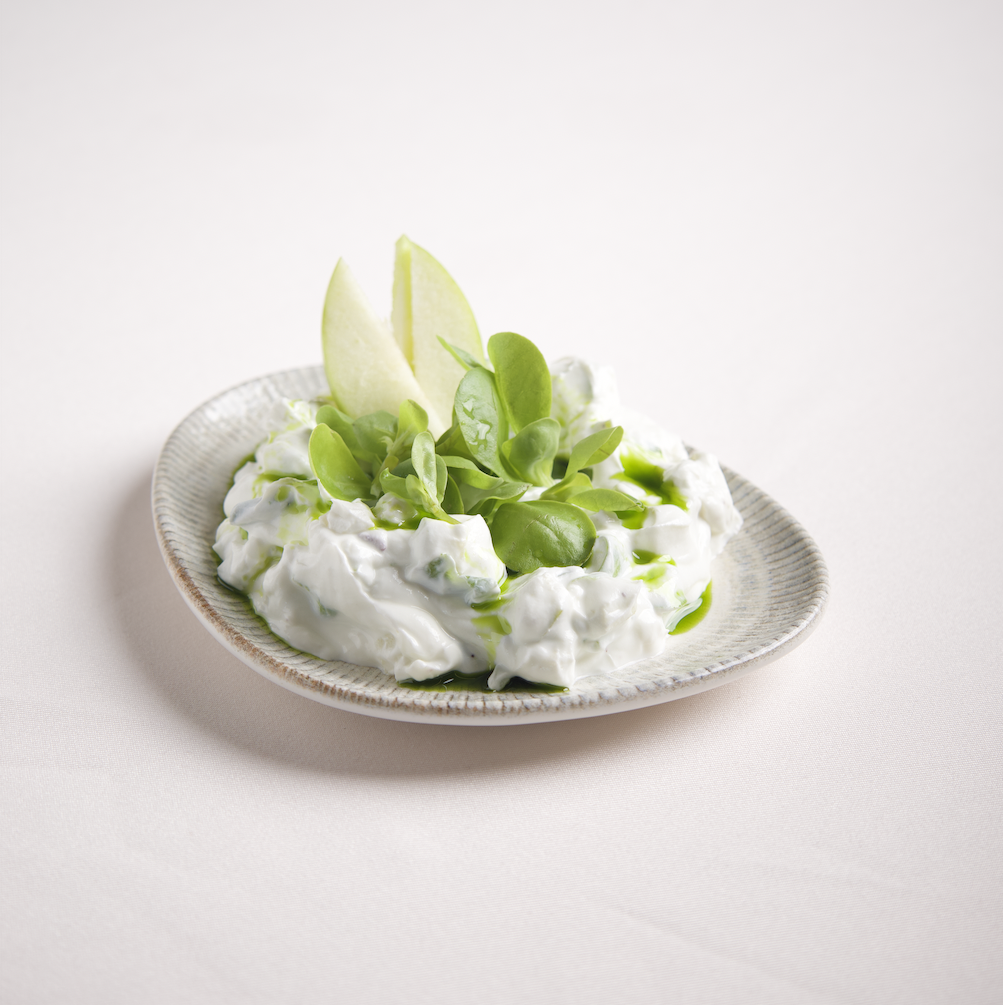 YEŞİL ELMALI SEMİZOTLU YOĞURT